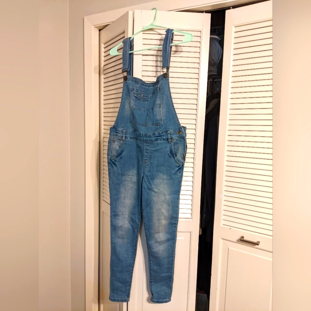 Denim overalls